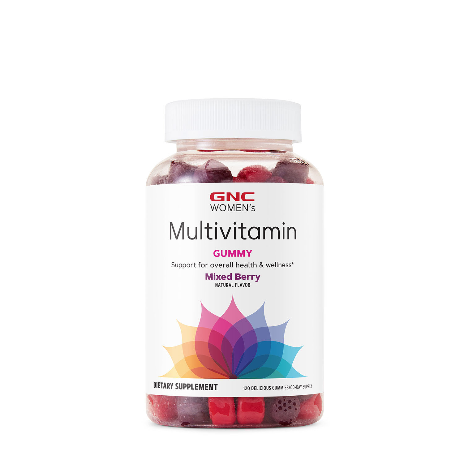 GNC Women's Multivitamin Gummy Mixed Berry, 120 Gummies