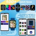 thumbnail image 7 of PTHTECHUS 1.83'' Smart Watch for Kids Sport Smartwatch with 37 Sports Modes DIY Watch Touchscreen Phone Calls Music Calculator Excellent Gift for Teenage(Blue), 7 of 7