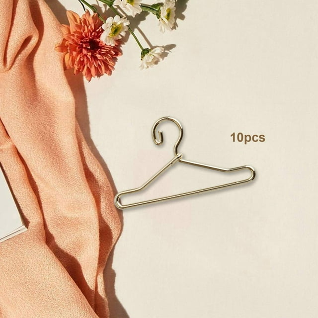 10 piezas de percha para ropa de muñecas, muebles, armarios para muñecas, accesorios, abrigo para casa de muñecas M