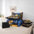 thumbnail image 5 of Feelyou Rustic Camping Bedding Comforter Set 7-Piece for Teens, Plant Botanical King Bedding Sets, Cartoon Adventure Theme Reversible Bed Sheets, Ultra Soft Home Decor, 5 of 7