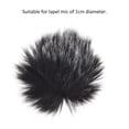 thumbnail image 2 of Furry Outdoor Microphone Windscreen Muff Mini Lapel Lavalier Microphone Windshield, 3-Pack, 2 of 4
