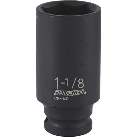 Channellock 1/2" Drive 1-1/8" 6-Point Deep Standard Impact Socket