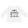 thumbnail image 3 of Inktastic My Nonna Loves Me Girls Girls Long Sleeve Toddler T-Shirt, 3 of 5