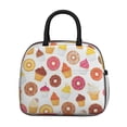 thumbnail image 2 of Lunch Bag Lunch Box for Women Reusable Insulated Lunch Bags,Water-Resistant Donut and Cupcakes Cooler Lunch Tote Bag, Large Capacity for Work Travel Picnic, 2 of 6