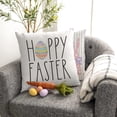 thumbnail image 2 of hofaaa Happy Easter Throw Pillow Covers 20x20 Set of 4 Bunny He is Risen Cross Eggs Spring Home Decor for Couch G261-20, 2 of 6