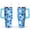 Sky-blue-14, variant on Cute Canine Design 40oz Water Bottle - BPA Free Dog Lovers Tumbler with Handle & Straw - Gift for Women Coffee Mug