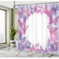 thumbnail image 4 of Ambesonne Butterfly Shower Curtain, Fantasy Vibrant Color, 69"Wx84"L, Pink Purple Grey, 4 of 4