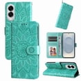 thumbnail image 3 of Funda tipo cartera GANGXUN para Samsung Galaxy S25 Edge , diseño girasol, cuero PU, soporte, cierre magnético, tarjetero, 3 of 5