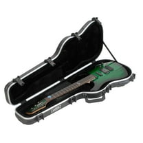 SKB Cases Shaped Standard Electric Guitar Hardshell Case with TSA Latch, Over-Molded Handle, and Oversized Compartment for Stratocaster and Telecaster Right-Handed Guitars