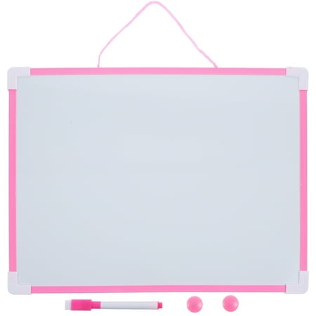 Eease STOBOK Magnetic Desktop Whiteboard - Portable Double Sided Memo Board (Pink)