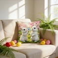 thumbnail image 4 of QTOCIO Pillowcase Rabbits Short Lint Material Easter Ambiance Decoration Living Room Bedroom Sofa Pillowcase, 4 of 4