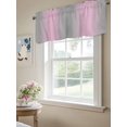 thumbnail image 6 of Pink Ombre Curtain Valances for Windows, Grey Modern Art Farmhouse Kitchen Valance Window Treatment, Light Filtering Block Curtains for Bathroom/Bedroom/Living Room 42'' x 12'', 6 of 9