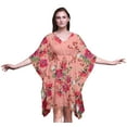 thumbnail image 1 of Bimba Kaftan de Plage à Fleurs Robe Midi Courte pour Femmes, 1 of 5