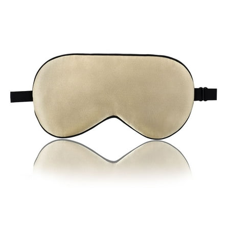 Natural Silk Sleeping Mask with Adjustable Strap Supersmooth Eye Mask