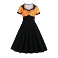 thumbnail image 1 of Mujer Pinup Vintage 50s 60s Rockabilly Evening Prom manga corta Midi Swing Dress_f ZefeiWu 8390614856905, 1 of 1