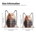 thumbnail image 2 of Bingfone Cute Mouse In Glasses Drawstrings Backpacks Bags for Men Women Gym Drawstrings Bag-Small, 2 of 6