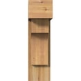 thumbnail image 2 of Ekena Millwork 8"W x 20"D x 28"H Westlake Block Rough Sawn Bracket w/ Offset Brace, Western Red Cedar, 2 of 25