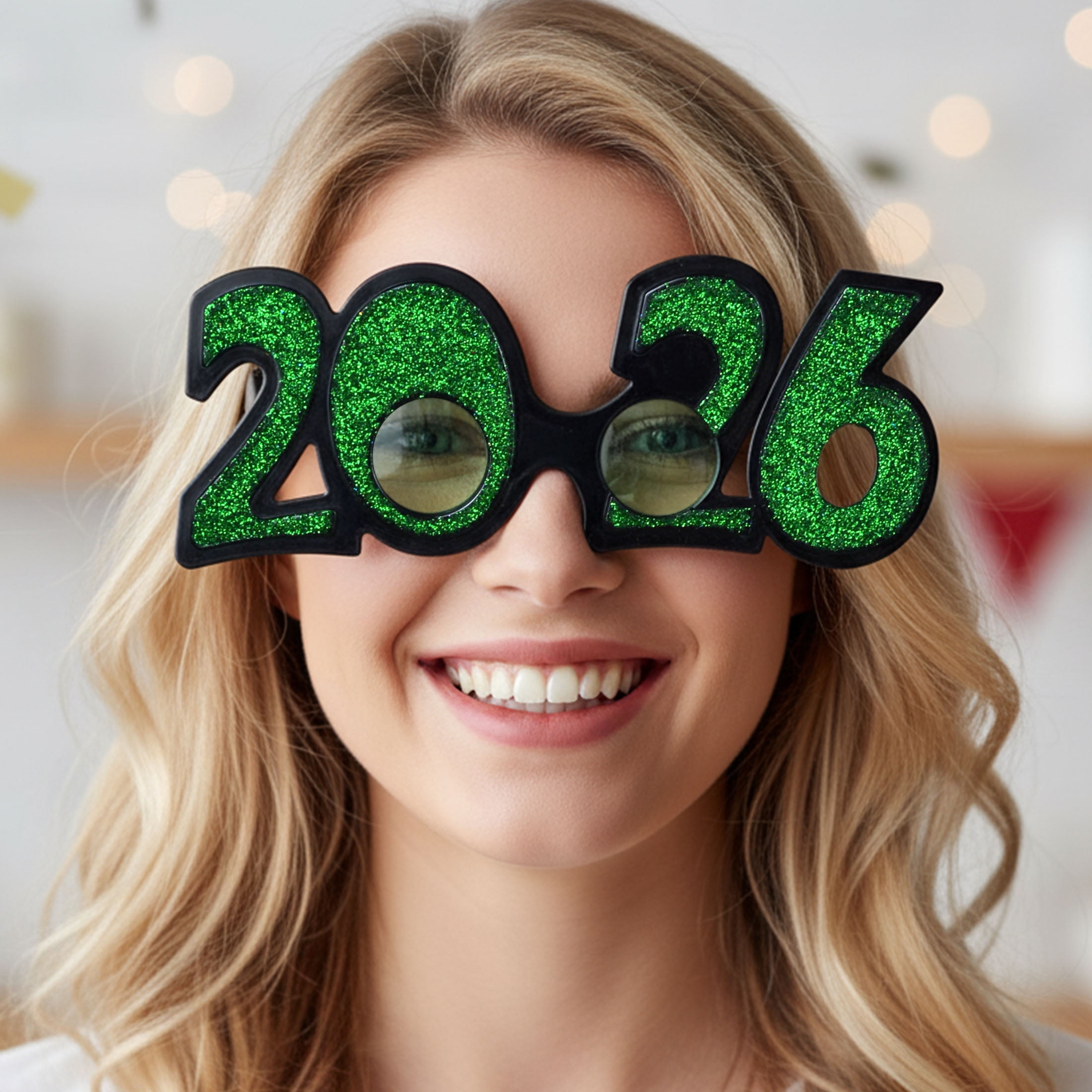 Verres en plastique verts pour le Nouvel An, 1 pièce, décorations festives, une façon élégante de célébrer, adulte