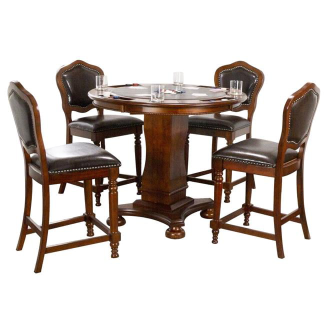 Dining With Chess Amp Table Set, Round Counter Height Dining Table Seats 8