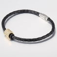 thumbnail image 5 of 4mm Man-made Leather Bracelet for Men Women Braided Rope Chain, 5 of 5