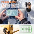 thumbnail image 4 of Bright Rechargeable Searchlight Handheld IBAOLEA D Flashlight Tactical Flashlight with Handle CREE L2 Spotlight 6100 Lumens Ultra-Long Standby Electric Torch with USB Output as a Power Bank (Golden), 4 of 7