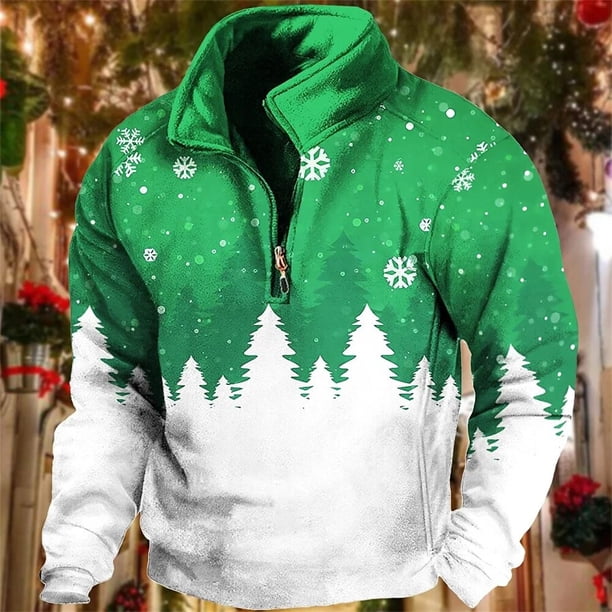 Sudadera con capucha con cremallera para hombre, moda navideña, sudaderas con capucha 3d para hombre, sudaderas con capucha Vintage de gran tamaño para otoño, sudaderas con capucha informales de manga