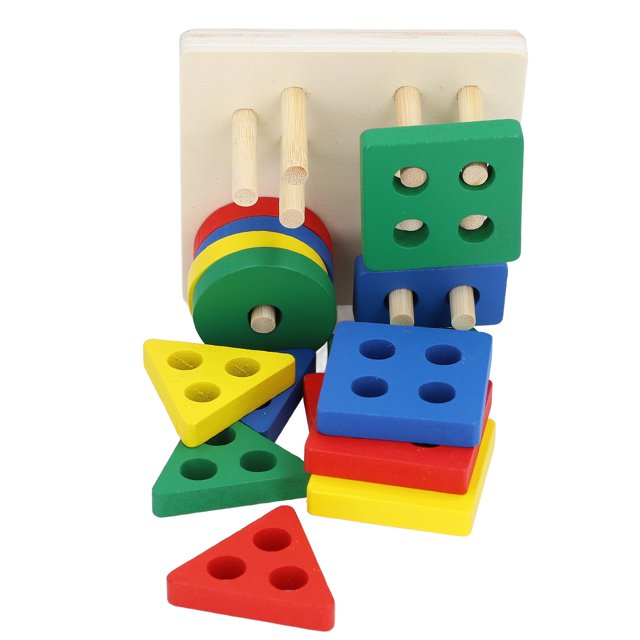 Building Blocks§geometric Stacker Building Blocks§geometric Columns Building Blocks§geometric Stacking Building Blocks§wooden Building Blocks§building Blocks Stacking Columns