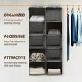 thumbnail image 2 of Hanging Closet Organizer, 2 Packs Closet Organizer and Storage, 5-Shelf Closet Hanging Storage Shelves, Closet Organization for Bedroom, Nursery, Diapers, Grey, 2 of 8