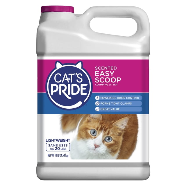 Arena para gatos Cat's Pride Aglutinante Scented Easy Scoop 10 lb sin químicos tóxicos