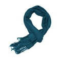 thumbnail image 2 of Gravity Threads 100% Pashmina Soft Shawl Wrap Scarf, Navy, 2 of 2