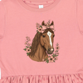 thumbnail image 4 of Inktastic Horse Girl Flowered Cute Girls Toddler Dress, 4 of 5