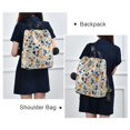 thumbnail image 6 of FORMRS Women's Travel Backpack Purse Anti-Theft Hidden Pockets Casual Shoulder Bag, Acorn Leaves Pattern, 6 of 7