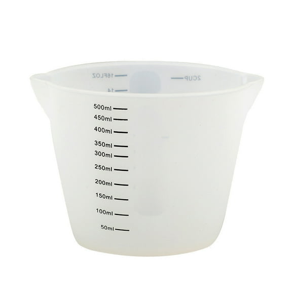 Jesscasday 500ml & 250ml Large Silicone Measuring Cups Resin Mixing Cups for Epoxy Jewelry Casting Molds Acrylic Paint Pouring