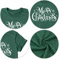 thumbnail image 6 of Women's Christmas Lights Graphic Tees Merry Christmas T-Shirt, 6 of 6