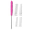 thumbnail image 1 of Uxcell Doll Hair Rooting Kit, 0.6mm/0.8mm Doll Hair Rerooting Knitting Needles with Plastic Awls Doll Wig Tool for Doll Hair Making Supplies DIY Crafts Replacement Accessories, Rose Red, 1 of 6