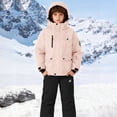 thumbnail image 2 of YunPes Boys Girls Snowsuit Winter Fashion Snow Bibs Snowboarding Clothes Teen Kids Waterproof Ski Suit Pants Hooded Jackets Sets, 2 of 6