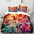 thumbnail image 3 of Juego de cama de tres piezas de Stranger Things, ropa de cama suave y cómoda para niños y adultos, regalo de Navidad, dos fundas de almohada y una funda de edredón, 3 of 8