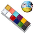 thumbnail image 1 of 12 colores maquillaje grasa pintura cuerpo pintura al óleo fiesta de Halloween cumpleaños DIY cara maquillaje Graffiti Color MFZFUKR 2035491, 1 of 9