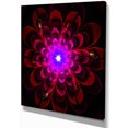 thumbnail image 2 of Perfect Shiny Fractal Flower in Magenta - Floral Canvas Art Print, 2 of 3