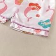 thumbnail image 6 of BOOMNY Baby Girls 2 Peice Pajamas Sets Graphic Short Sleeve Buttons Sleepwear Tops Shorts Pjs Set for Kids Cozy Loungewear Homewear, 6 of 9