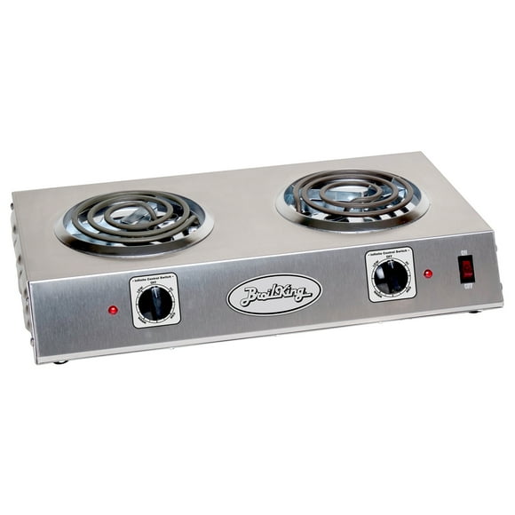 BroilKing CDR-1TB Acier Inoxydable 1650 Watts Plaque Chauffante à Double Brûleur