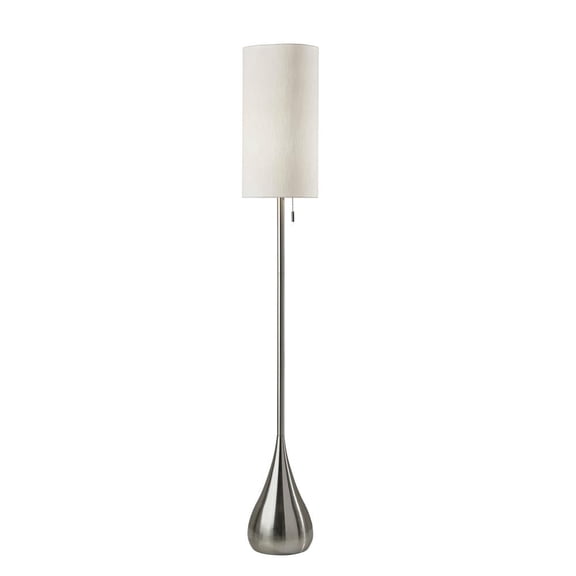 Christina Floor Lamp with a Brushed Steel Finish