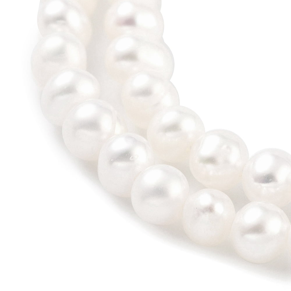 Natural Cultured Freshwater Pearl Beads Strands Potato Floral White 2.5~3mm Hole: 0.5mm 82~83pcs/strand 7.09 inch(18cm)