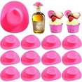thumbnail image 7 of Gmogad Mini Cowboy Hats, 24PC Mini Cowboy Hats 5.5cm Party Favors Doll Accessories Western Theme Decor for Costumes Crafts Festivals Adjustable Denim, 7 of 7