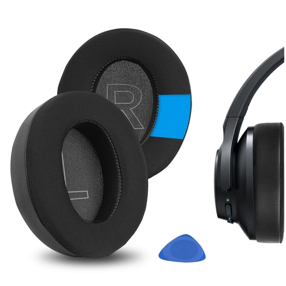 Geekria Sport Cooling-Gel Replacement Ear Pads for Anker Soundcore Life Q20, Q20 , Q20i, Life 2 (Not Fit for Life 2 Neo) Headphones, Repair Parts (Black)