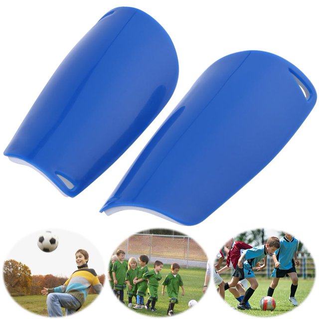 1 Paar Fußball-Leggings Anti-Rutsch-Schild Kinder Schienbeinschoner (Blau)