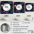 thumbnail image 4 of Designart "Enchanted Mushrooms Enchanted Forest I" Mushroom Square Mirror For Wall Decor - Large Pink Square Printed Wall Mirror Art - Square Traditional Mirror - Wall Mounted Square Large Mirror, 4 of 5