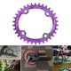thumbnail image 3 of Soidarity Bicicleta 38T Oval estrecho ancho 104BCD bicicleta de montaña placa de bielas bicicleta rueda de cadena ciclismo platos y bielas placa Ciclismo Violeta 32T Soidarity OD3200-03B, 3 of 6
