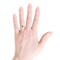 thumbnail image 3 of ANGARA Natural Classic Square Emerald and Diamond Three Stone Ring in 14K Yellow Gold for Women (Size-3.5mm) | May Birthstone, Birthday, Anniversary, Jewelry Gift for Women | Natural Emerald Ring, 3 of 8