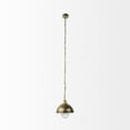 thumbnail image 2 of Distressed Bronze Metal Dome Hanging Light, 2 of 5